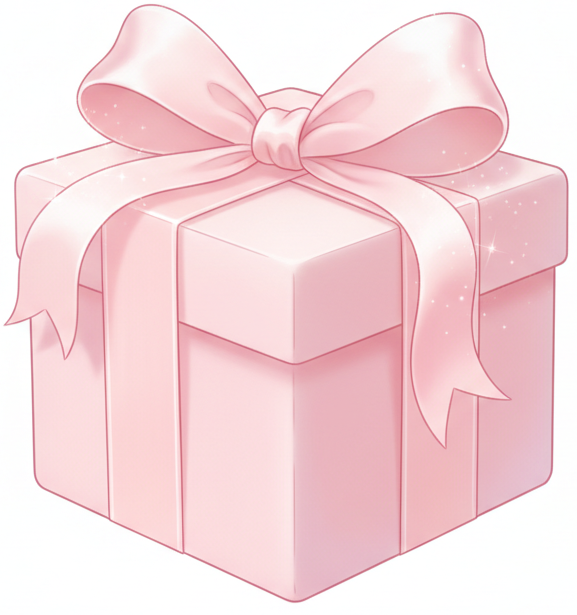 haz un regalo de dibujo de este color #E8AFC5 contextura suave y el fondo blanco